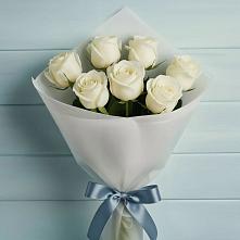 Букет 7 Белых роз Эдлесс Лав #REPLACE_PRED# Морозовке