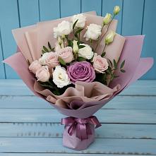 Букет цветов из:  Розы и Лизиантусы в Морозовке