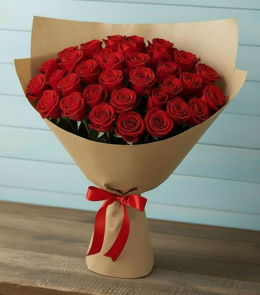 Букет Красные розы Милано в Морозовке
