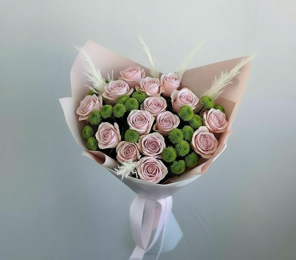 Букет цветов из: Розы и Хризантемы в Морозовке