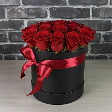 Цветочная композиция из Розы в шляпной коробке в Морозовке