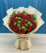 Букет цветов из:  Розы и Хризантемы в Морозовке