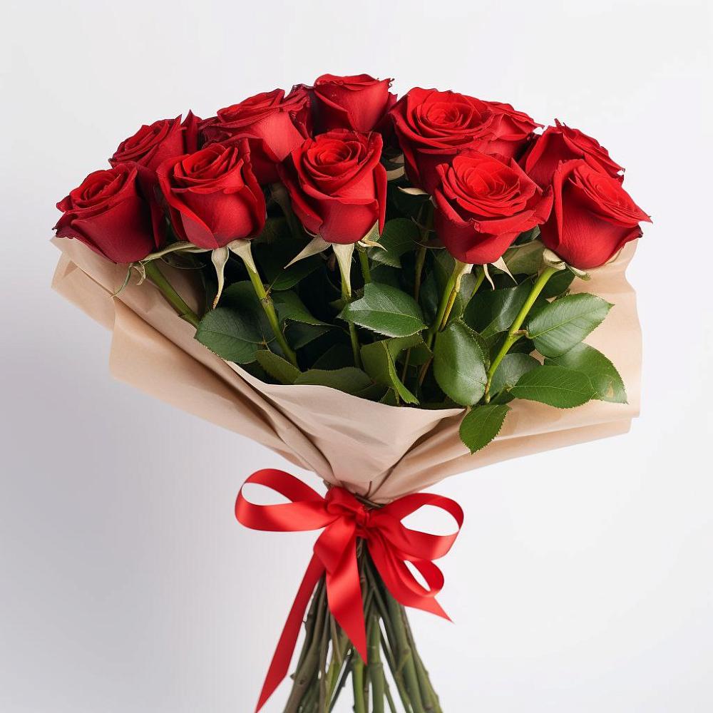 Букет 11 Красных роз Эдлесс Лав в Морозовке